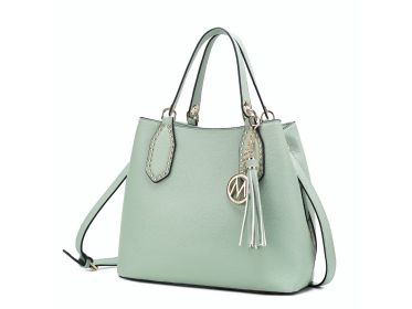 MKF Collection Lana Hobo Shoulder Bag Vegan Leather Women by Mia k (Material: Vegan Leather, Color: Seafoam)