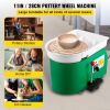 Pottery Wheel 28cm Pottery Forming Machine 350W Electric Pottery Wheel with Adjustable Feet Lever Pedal DIY Clay Tool with Tray for Ceramic Work Clay