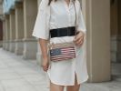 MKF Collection Alisson Vegan Leather Women FLAG Crossbody-Wristlet Bag by Mia K