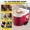 Pottery Wheel 28cm Pottery Forming Machine 350W Electric Pottery Wheel with Adjustable Feet Lever Pedal DIY Clay Tool with Tray for Ceramic Work Clay