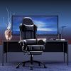 Video Game Chairs for Adults, PU Leather Gaming Chair with Footrest, 360¬∞Swivel Adjustable Lumbar Pillow Gamer Chair