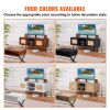 VEVOR Rattan TV Stand, Boho TV Cabinet for 55 inch TV, Mid Century Modern TV Stand, Rattan TV Console with Adjustable Shelfs for Living Room