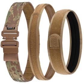 VOTAGOO Tactical Belt-MOLLE Battle Belt, with Quick Release Buckle and Anti-Slip Pad Inner Belt,Law Enforcement Duty Gun Belt (Color: Camo, size: S)