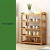 1 bamboo shoe rack for household floor-standing simple shoe rack multi-layer storage rack to save space and store small shoe cabinet