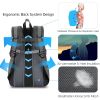 36L Travel Backpack Waterproof Hiking Daypack with Multiple Compartments and Pockets, Nylon Backpack for Camping